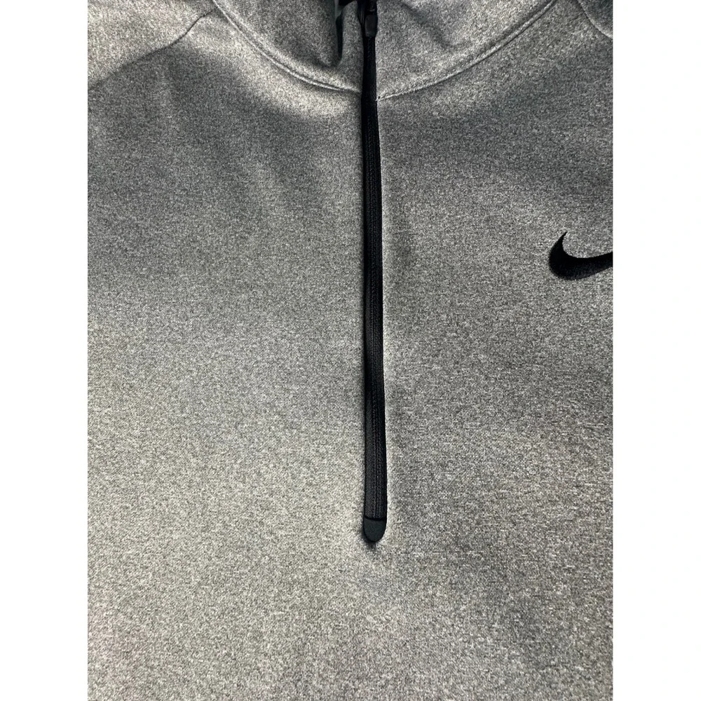 Nike Dri-FIT Mens 3XL Heather Gray Quarter Zip Pullover Fleece Top 860497-012